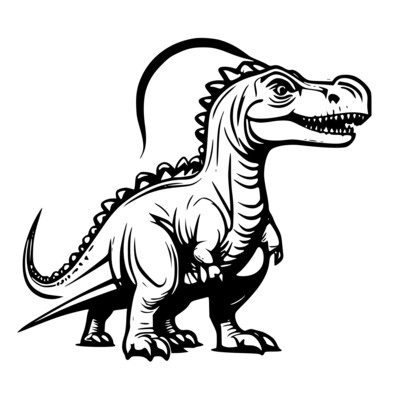 Ausmalbild Dinosaurier - Kostenlose Malvorlage