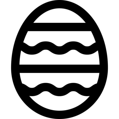 Ausmalbild Ei für Ostern