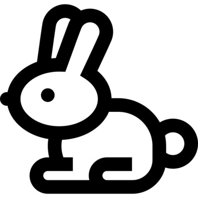 Ausmalbild Hase - Kostenlose Malvorlage