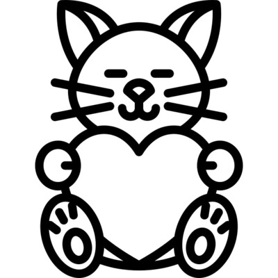 Ausmalbild Katze für Tiere
